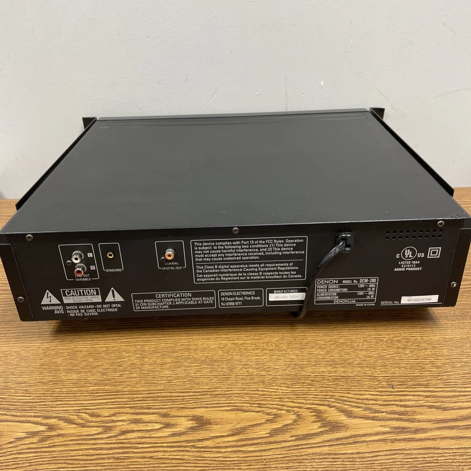 Denon DCM-280 5 Bay CD Auto Changer - Image 4 of 4