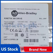 NEW 2097-V33PR5-LM Kinetix 350 2.0kW Servo Drive AB 2097 V33PR5 LM US Free Tax