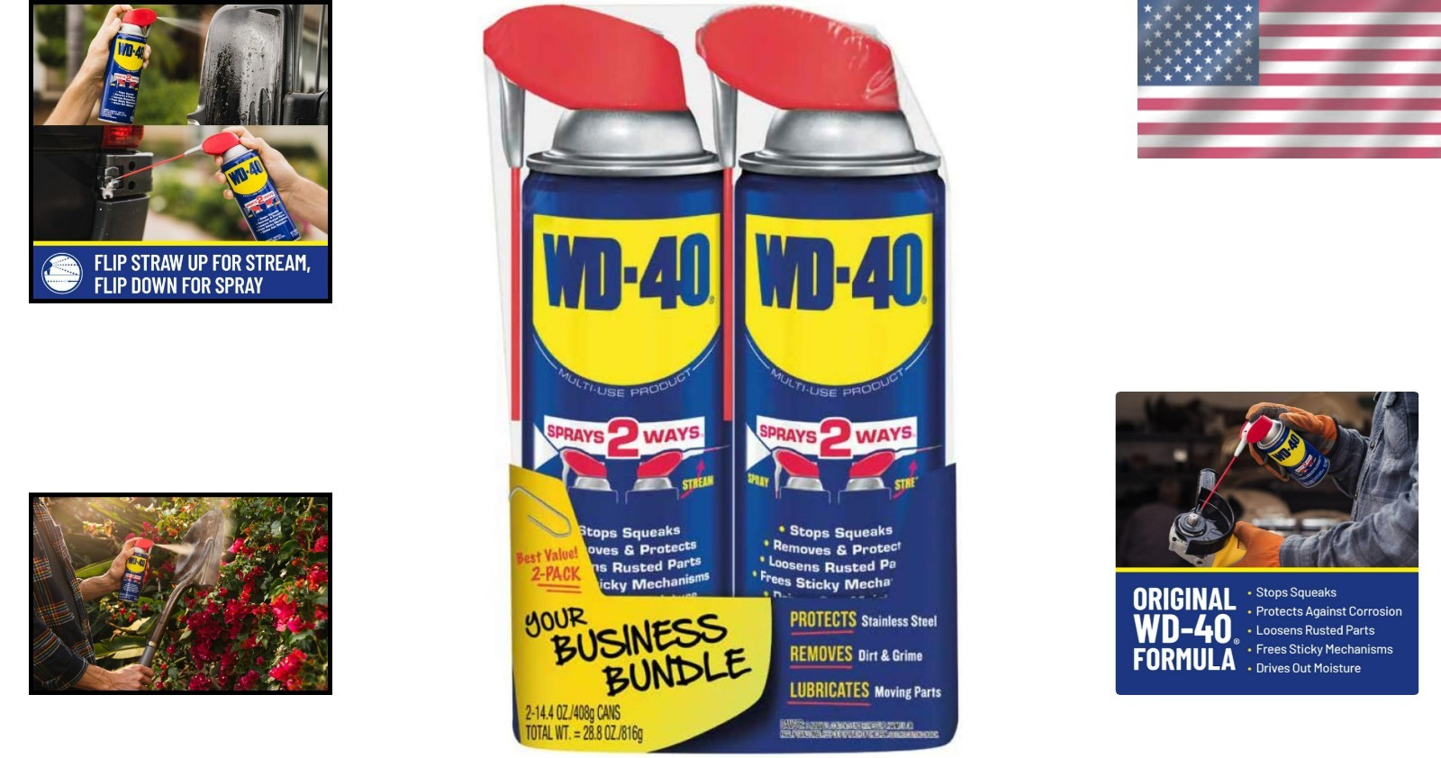 Smart Straw Multi-Use Spray -  14.4 OZ Formula for Rust Prevention