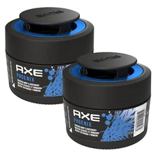 AXE Phoenix Car Air Freshener Gel Can - Odor Eliminator for Strong Odor, 2 Packs