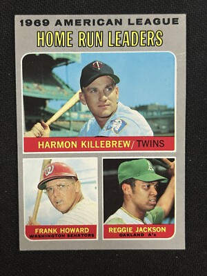 1970 Topps #66 AL Home Run Leaders EX-MT Reggie Jackson / Killebrew /Howard *343