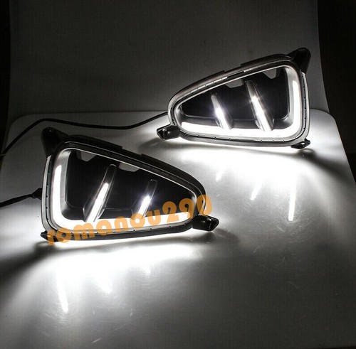 For Kia Optima K5 SX 2016 2017 LED Daytime Running Lights DRL Fog Lights 2PCS - Picture 6 of 11