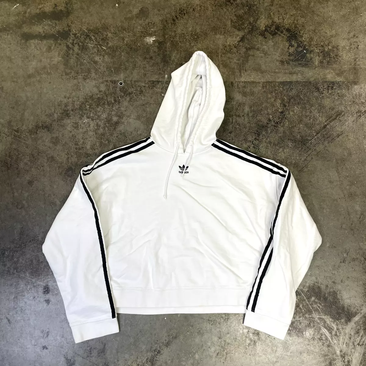 White adidas hoodie sale womens