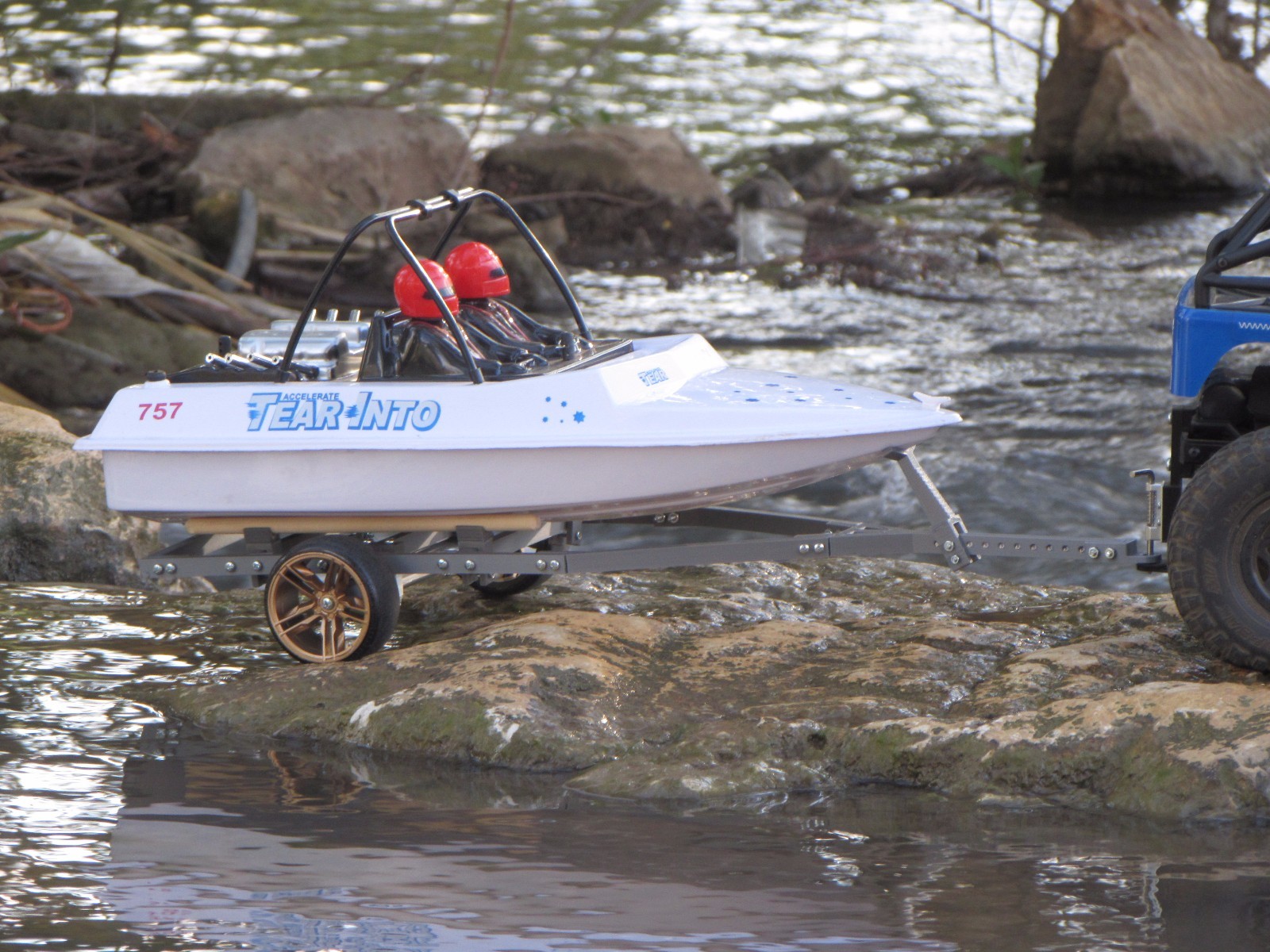 Radio Control Boat Trailer frame KIT NO WHEELS NO AXLE for rc boat nqd