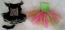 2pc Lot Baby Girl Size 2T Halloween Costume Dresses Little Fairy Leopard Animal