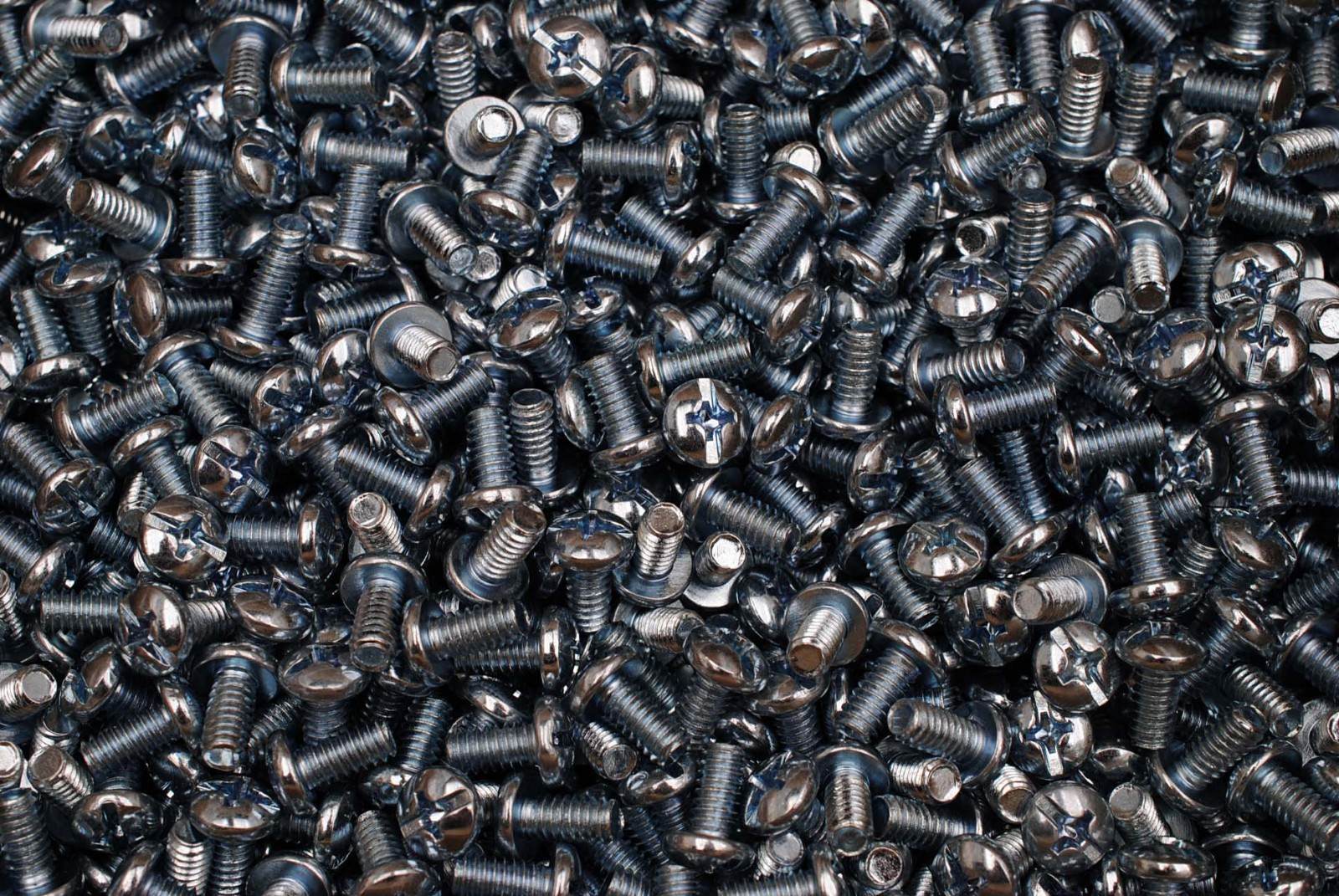 (600) Combo Drive 1/4-20 x 1/2 Slotted Phillips Pan Head Machine Screws Zinc