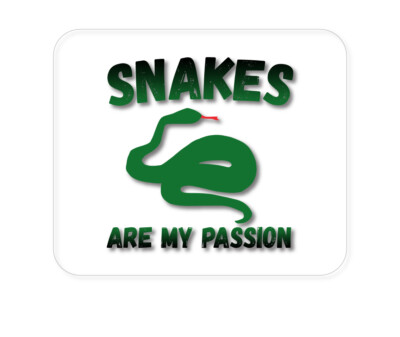 CUSTOM Mouse Pad 1/4 - Snakes Are My Passion