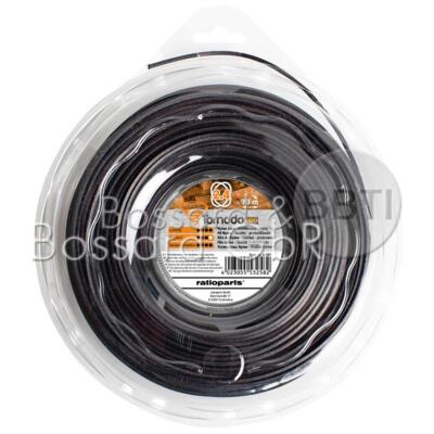 Tornado Pro ovaler gedrehter Mähfaden 2,4 mm 70 m Profi Nylonfaden Trimmerfaden