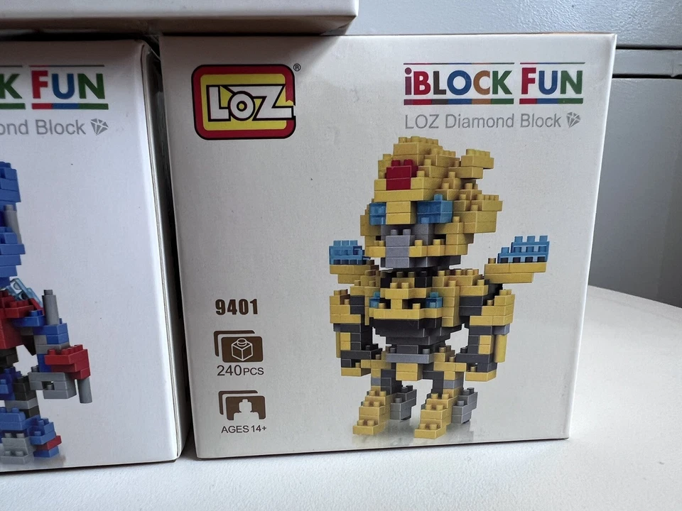 Lot 3 Loz Transformers Building Blocks Sets Optimus Prime Bumblebee Stinger Toys - Image 4 of 4