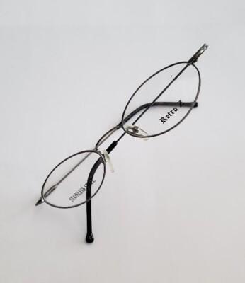 Retro Z HB #3 Stainless Steel Eyeglasses Matte Pewter 47-20-135 Spring Hinges