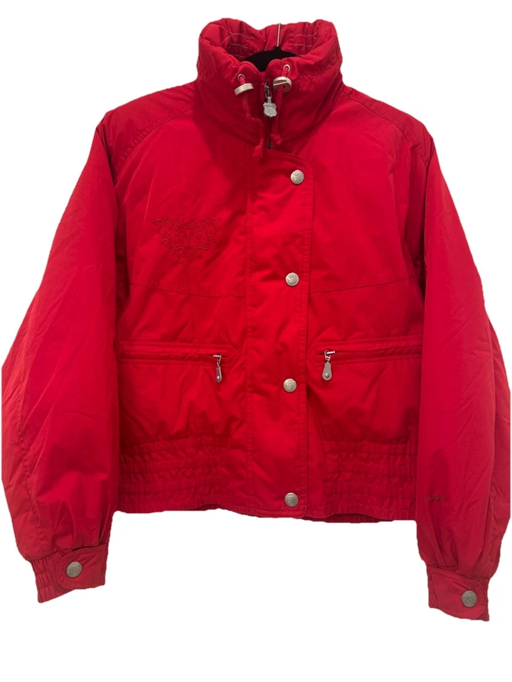 Vtg 90s Kaelin Womens Ski Snow Jacket Ref Aztec Embroidered Full Zip 8 Y2K Crop - Image 2 of 4