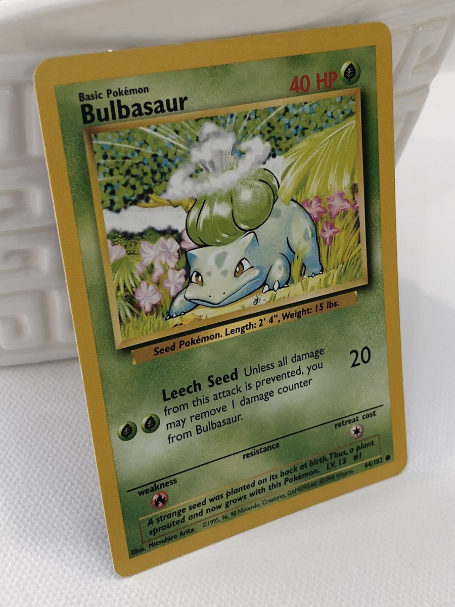 Bulbasaur Base Set 44/102 Pokemon TCG Card NEAR MINT | eBay Bulbasaur Base Set 44/102 Pokemon TCG Card NEAR MINT | eBay
