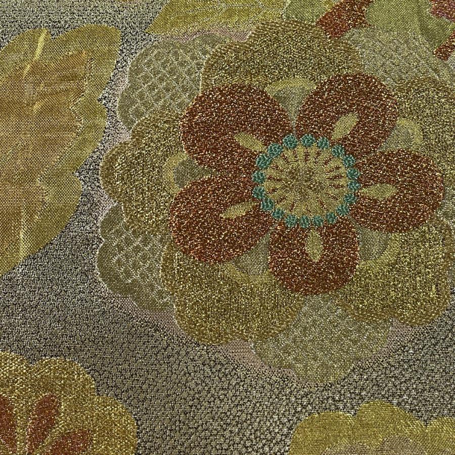 JAPANESE KIMONO BELT FUKURO OBI GOLD ROKUTSUGARA PURE SILK EE2729 eBay