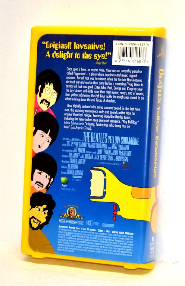 Beatles Yellow Submarine VHS eBay
