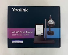 Yealink WH66 Dual Teams Premier DECT Binaural Wireless Headset - New - Bulk