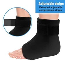 Solid Gel Ankle Foot Ice Pack Wrap New Hot Cold Therapy Ankle Pain Relief