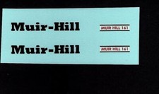 MATCHBOX KING SIZE K5c MUIR HILL TRACTOR & TRAILER TRANSFERS/DECALS