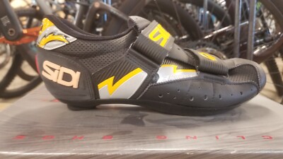 Sidi Scarpe Evo Scarpe Rd. Shoe Blk/Ylw. Road/3-Bolt -4bolt 38. NIB. No Returns