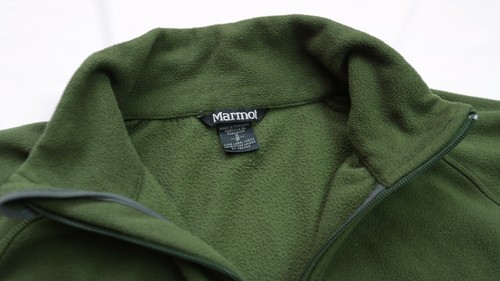 Marmot 1/2 Half Zip Fleece Jumper mens Sweater Pullover top size S Small green - Picture 6 of 7