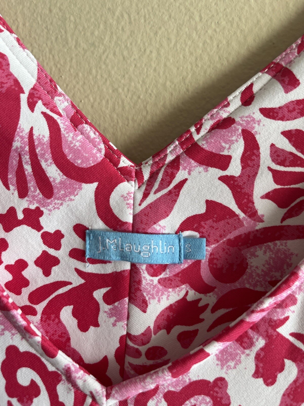 J. McLaughlin Printed Sheath Dress, Size Small - image 7