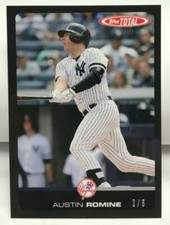 Austin Romine 2019 Topps Total #383B - BLACK Parallel #'d 2/5 - NEW YORK YANKEES
