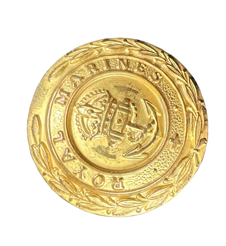 VTG Men's Nordstrom Blazer Sport Coat Navy Blue Gold Royal Marines Buttons 40L - Image 2 of 4