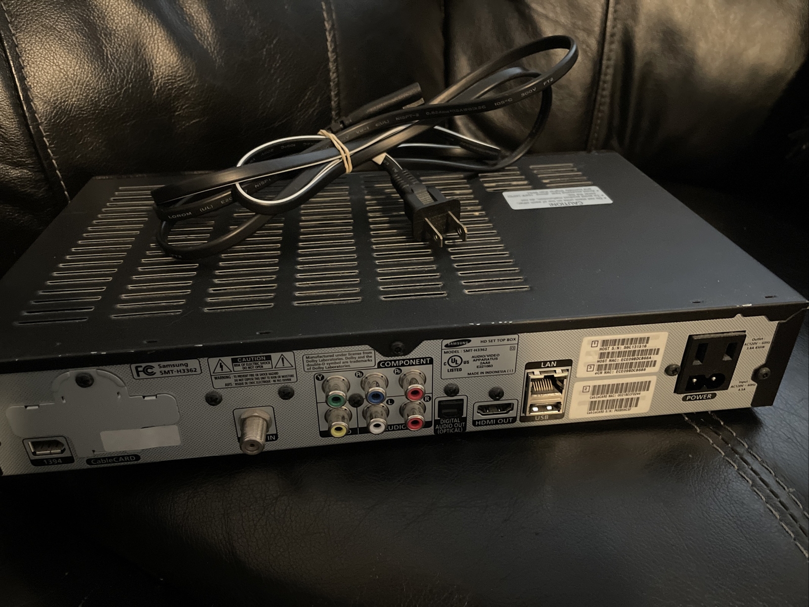Samsung SMTH3362 HD Set Top HDMI Home Network Cable Box Turns on No