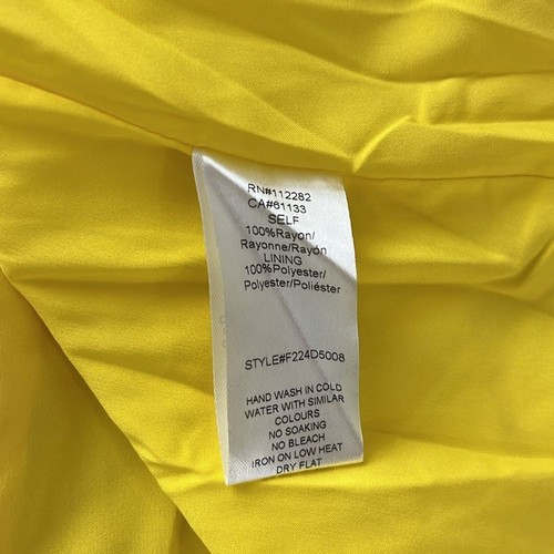 Adelyn Rae Size M Connie Abstract Chiffon Midi Dress NWT Pink Yellow - Picture 13 of 14