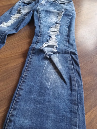 Puzzle Jeans Size 3/4 Blue - Picture 2 of 6