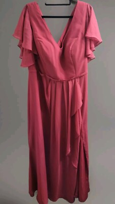 sachin and babi light blue dress Long Sleeves Light Champagne Chiffon Bridesmaid Dress