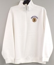 NHL Hockey Boston Bruins Mens Heavyweight 1/4 Zip Sweatshirt S-4XL, LT-4XLT New