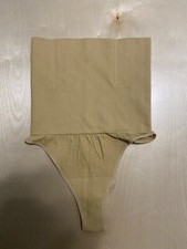 Women's Beige Abdomen Compression Thong Size Large Body Shaper Underwear