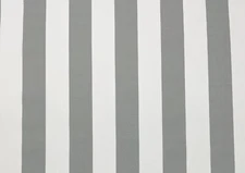 PKL STUDIO CANOPY STRIPE SHADOW GRAY WHITE OUTDOOR CUSHION FABRIC BY YARD 54"W
