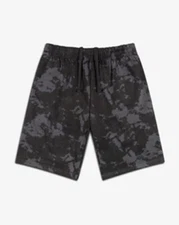 NWT Mens LAYER 8 Printed CVC 10" Short Medium Black NEW