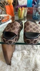 CHAUSSURES GUCCI ANGELINA GG SUPREME PLATEFORME SLIDE US 9,5