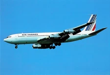 Postcard Airline AIR FRANCE F-BHSY Boeing 707-328 B AVIMAGE CC9.