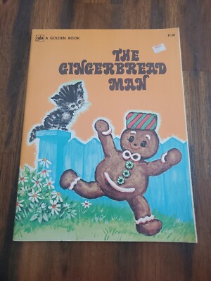 RARE vintage 1972 ''The Ginger Bread Man'' Book by Golden Press
