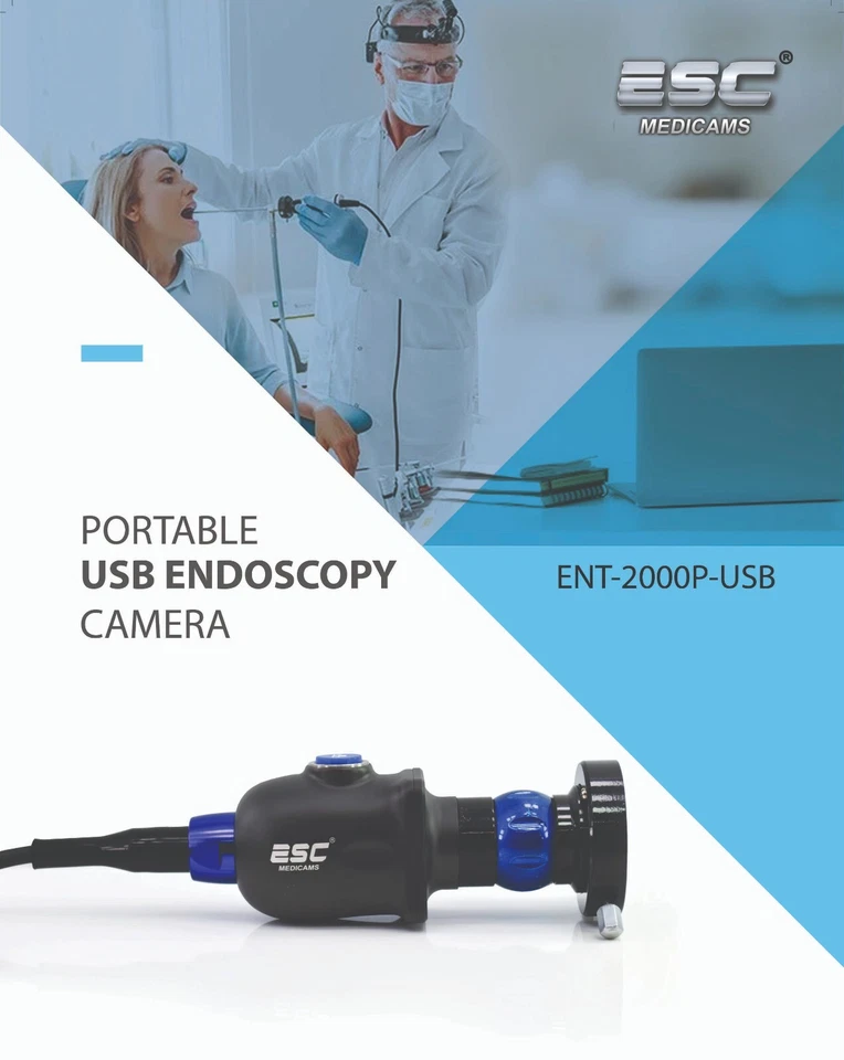 Endoscopy camera HD Portable USB Rigid Endoscope Coupler ENT Medical 1.2MP - Image 4 of 4