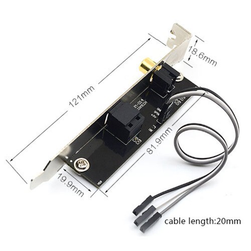 SPDIF optical and RCA out plate cable bracket for asus msi gigabyte motherbjj - Photo 4/11