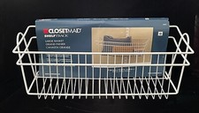 Closetmaid Shelf Track White Mesh Wire Basket 7.25Hx 8.4 in. Dx 19.5 2840 New