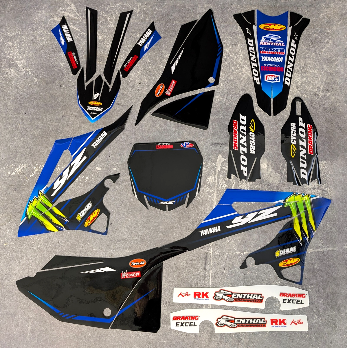 Graphics Stickers Decals kit for Yamaha YZ125 YZ250 2022-2026 2