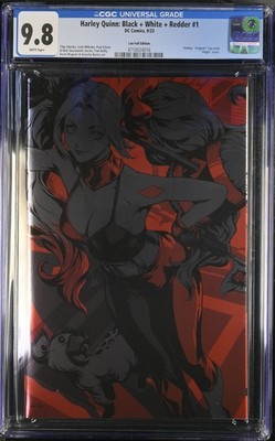 Harley Quinn: Black + White + Redder 1 CGC 9.8 Artgerm Foil Edition