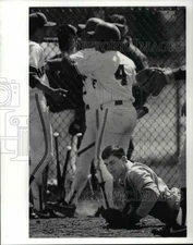 1990 Press Photo St. Ignatius' Tony Stringer vs Holy Name's Tony Periandri
