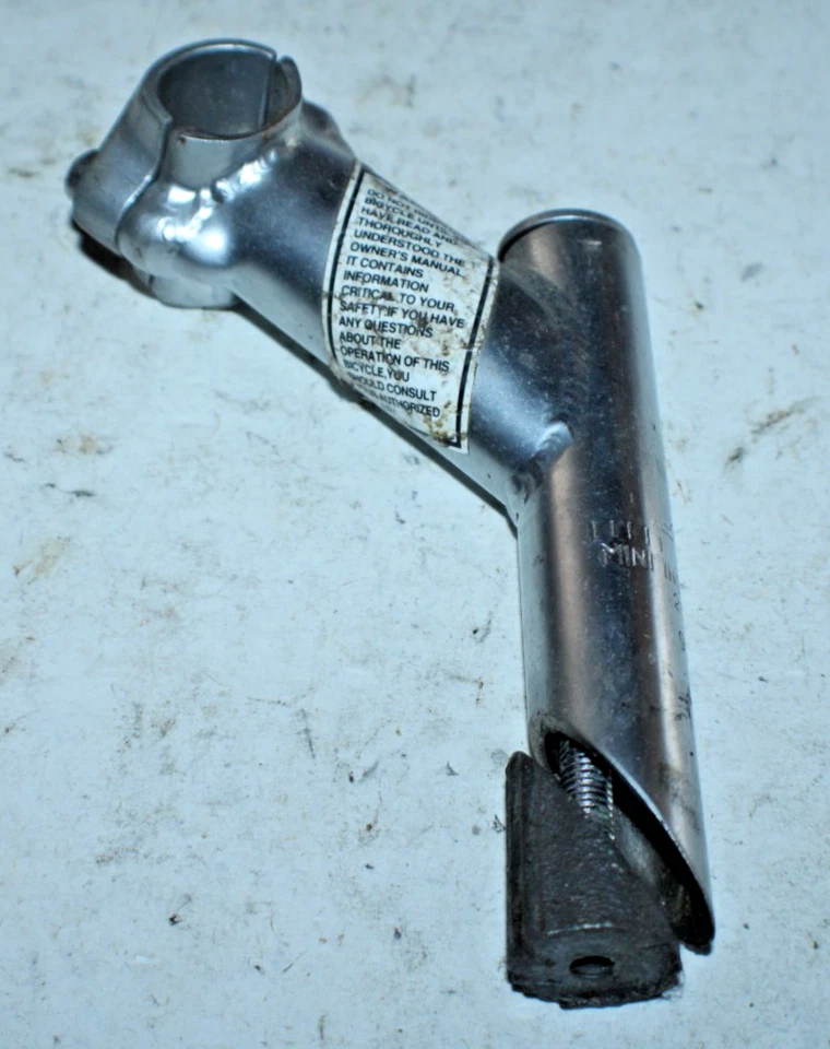 Schwinn 1 1/8" Quill Bike Stem Silver 85mm 45º Rise 25.4mm Steel MTB Hybrid - Image 2 of 4