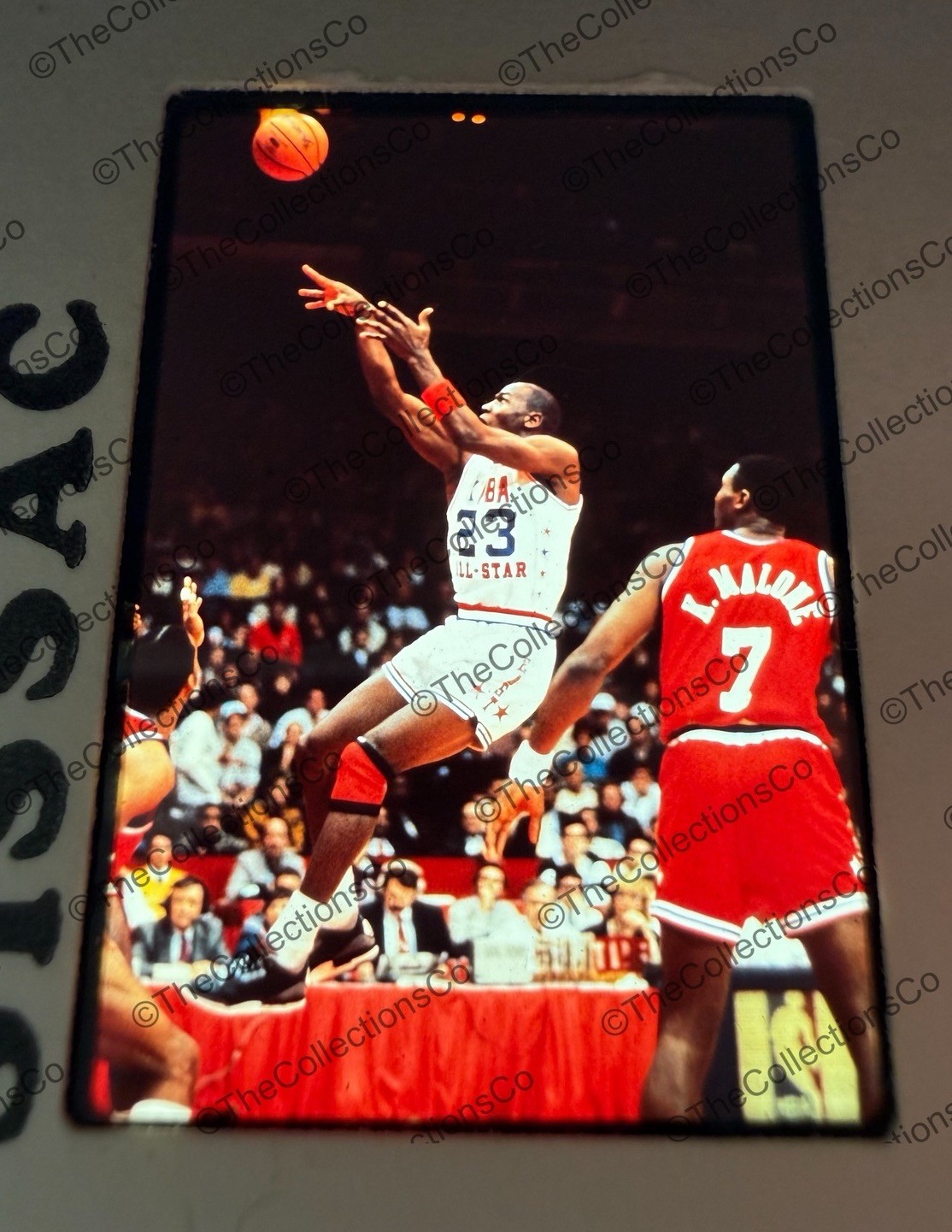 Michael Jordan 1988 NBA All-Star MVP 35mm Slide SISSAC Malone Photo 1/1 Original