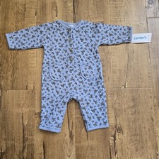 Carter's One 1 Piece PJs Sleep Baby 3 Months Floral Cozy NWT