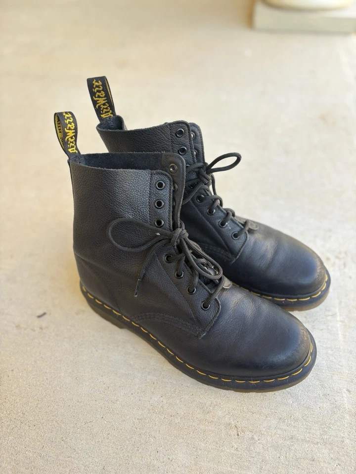 Botas con cordones de cuero Dr. Martens 1460 Pascal Virginia Foto 2 de 4