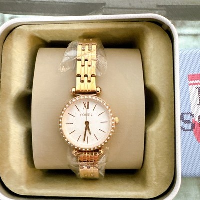 Fossil BQ3502 Tillie Mini Three-Hand Rose Gold-Tone 