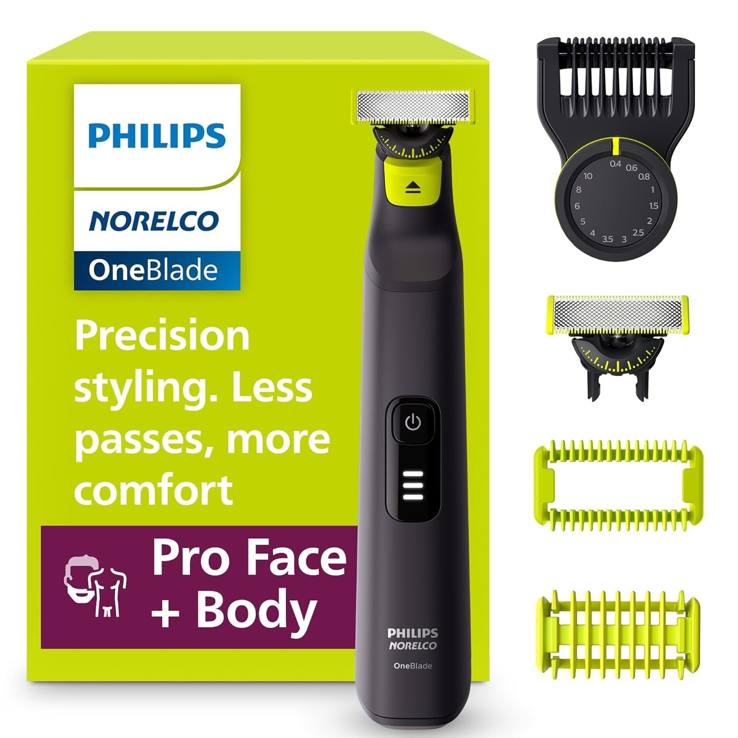 Philips Norelco Oneblade 360 Pro Face Body Shaver QP6542/70