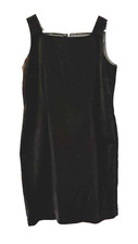 EUC Positive Attitude Square Neck, Sleeveless Shift Dress,  14, Black
